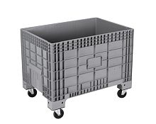 Контейнер передвижной пластиковый, 636x1017x790 мм, 270 литров, K-400-T