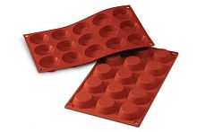 Форма кондитерская, силикон, 15 ячеек 50x15 мм, SF014 SILIKOMART TARTLETS