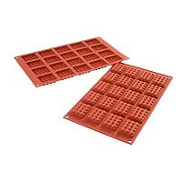Форма кондитерская, силикон, 20 ячеек, 45x35х10 мм, SILIKOMART MINI WAFFEL CLASSIC