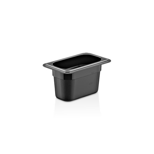 Гастроемкость поликарбон GN 1/9-100, цвет черный, GASTROPLAST GNP-19100/B