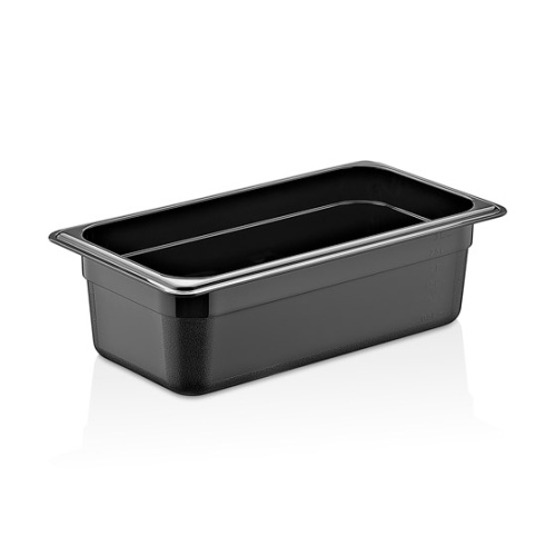 Гастроемкость полипропилен GN 1/3-100, цвет черный, GASTROPLAST GNPP-13100/B