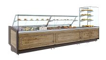 Витрина KC80 (Borneo) темный дуб в комплекте