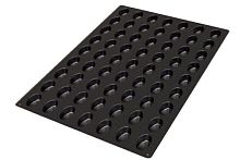 Форма кондитерская, силикон, 400x600 мм, 63 ячейки 51x31х20 мм, SQ056 SILIKOMART SMALL OVAL