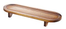 Доска для подачи шашлыка на ножках, ироко,80х20х5 см GRV-1874